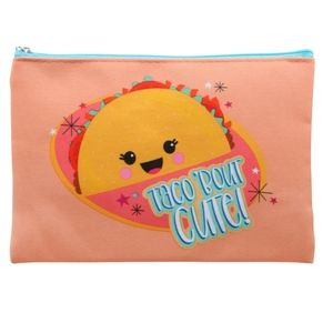 2/$8-Taco'bout Cute" Cosmetic Bag